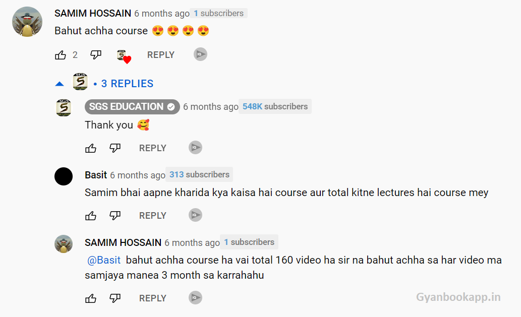 gyanbook learning app animation course yt reviews (3)